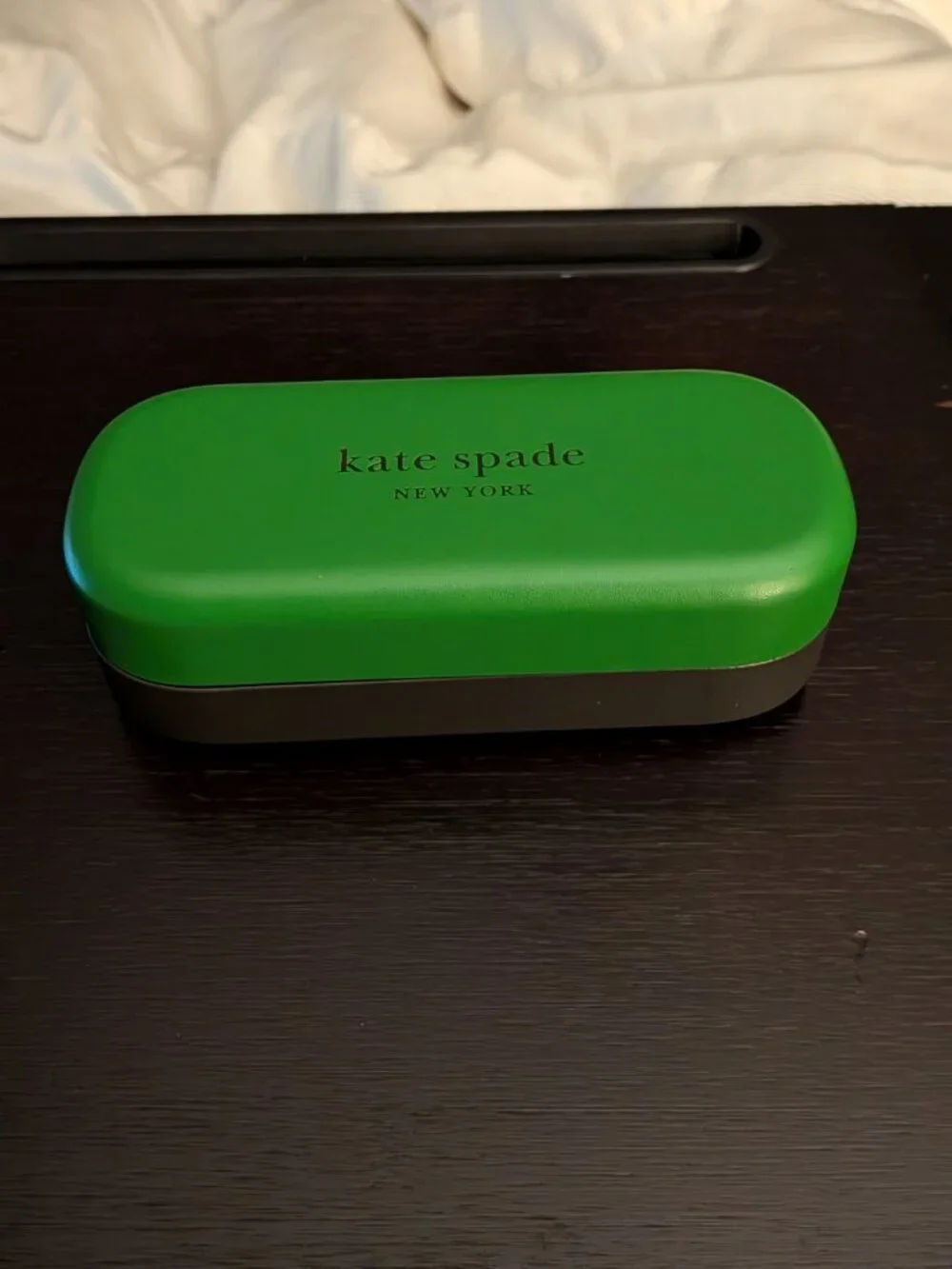 NEW LARGE/THICK/OVERSIZED Kate Spade Green & Black Authentic Sunglasses Case